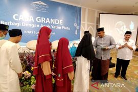 Jelang Lebaran, Casa Grande Jatim beri santunan anak yatim piatu dan tukang becak