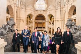 Jokowi dan Ibu Negara kunjungi Balai Kota Hannover di Jerman