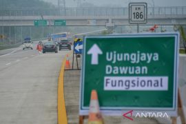 Arus mudik di jalur fungsional tol Cisumdawu