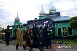 Jamaah An Nadzir Gowa shalat Idul Fitri 21 April 2023