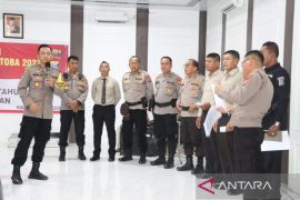Polres Asahan gelar latihan Pra Operasi Ketupat Toba 2023