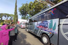 Ratusan warga manfaatkan mudik gratis dari Garut ke Jateng