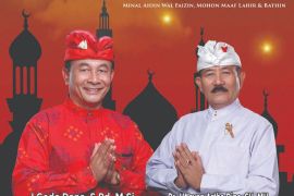 Bupati Gede Dana ucapkan selamat Idul Fitri ke umat Muslim di Karangasem