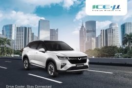 Wuling tunjuk kaca film ICE-Myu untuk dipasangkan di Alvez