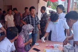 Polres Palas tes urine supir bus angkutan umum mudik lebaran 1444 H