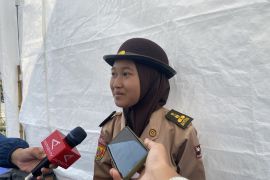 Pramuka SMA 1 Arjawinangun bantu kawal mudik di pantura Cirebon