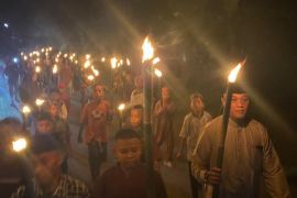 Pawai obor warnai Gorontalo Utara