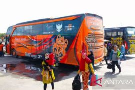 ARUS MUDIK- 3.181 penumpang lintasi Terminal Gambut Barakat pada H-1