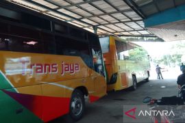 ARUS BALIK - Terminal Sungai Kunjang alami peningkatan bus berangkat rute Kota Bangun