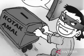 Apes!! Gara-gara curi kotak amal masjid, warga Sukamulia Lotim diamankan polisi