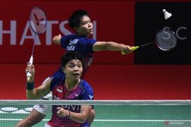 Apri/Fadia tuntaskan laga panjang lawan Efler/Lohau di Indonesia Open 2023