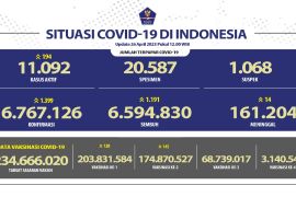Penerima vaksinasi COVID-19 booster pertama capai 68,73 juta