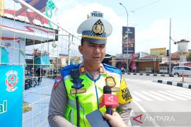 Polres Tegal catat penurunan volume kendaraan masuk Tol Trans Jawa