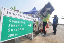 Arus balik di jalan tol fungsional Solo-Yogyakarta