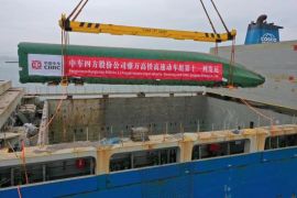 Gelombang terakhir rangkaian kereta rel listrik untuk KCJB dikirim dari China