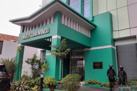 Polisi masih melakukan olah TKP atas penembakan di gedung MUI