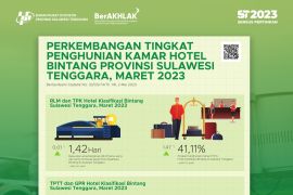 TPK hotel berbintang  Sulawesi Tenggara turun 1,17 poin