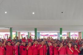 Kader PDI Perjuangan Belitung gelar halal bihalal Idul Fitri 1444 Hijriah
