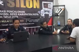 Pendaftaran bacaleg DPRD di KPU Kabupaten Madiun masih sepi