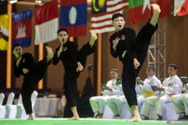 Atlet pencak silat artistik beregu asal Jabar sumbang emas Indonesia di SEA Games 2023
