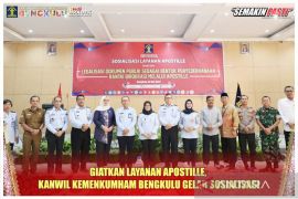 Kemenkumham Bengkulu sosialisasikan inovasi layanan legalitas dokumen