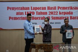 Pemkab Solok raih opini WTP atas LKPD tahun 2022 dari BPK RI