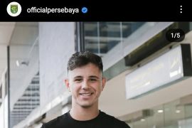 Pemain asing Persebaya Bruno Moreira tiba di Surabaya