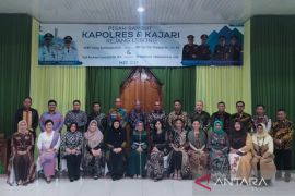 Malam pisah sambut Kapolres dan Kajari Rejang Lebong berlangsung meriah