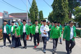 Tambua tansa-tari piring iringi pendaftaran Bacaleg PPP Agam (Video)