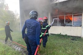 Gedung milik Kanwil DJP Sumbar-Jambi di Padang terbakar