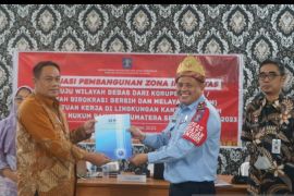 Kemenkumham Sumsel tekankan  nilai WBK/WBBM diimplementasikan satker