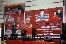Ribuan kader PDIP Riau dan Relawan Ganjar berkumpul di Pekanbaru, ada Kasmarni