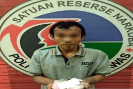 Bandit sabu ini ditangkap tim Satres Narkoba Polres Palas