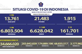 Satgas sebut 1.868 pasien COVID-19 dinyatakan sembuh pada 23 Mei 2023
