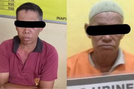 Dua pria di Rohil diringkus terkait kebakaran lahan di belakang kantor Camat