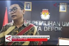 Hari terakhir, 17 partai daftar bacaleg ke KPU Kota Depok