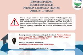BMKG imbau waspada potensi rob di perairan Kalsel 3-13 Juni