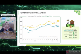 Harga gabah kering panen naik 3,37 persen pada Mei