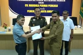 Pemkot Ambon terima pembayaran tunggakan retribusi parkir Rp770 juta