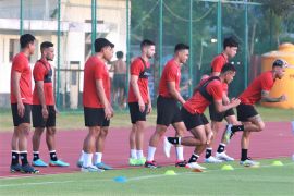 Sandy Walsh  cedera saat latihan bersama timnas di Surabaya