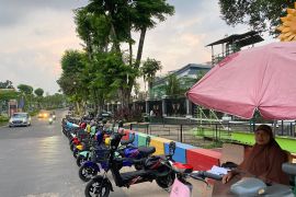 Jasa sewa permainan sepeda listrik mulai di gemari warga Kota Jambi