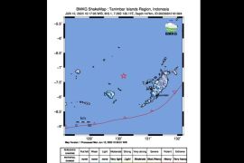 Gempa magnitudo 5,1 guncang wilayah barat laut Tanimbar