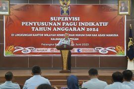 Kemenkumham Kalteng supervisi penyusunan pagu indikatif 2024