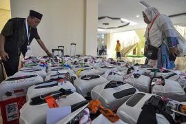 Kedatangan jamaah calon haji di Asrama Haji Transit Bengkulu