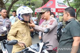 Polres Gorontalo Utara gelar kampenye keselamatan berkendara