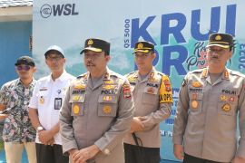 Wakapolda Lampung tinjau lokasi kejuaraan WSL Krui Pro 2023
