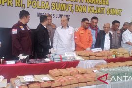 Polda Sumatera Utara musnahkan barang bukti narkoba senilai Rp690