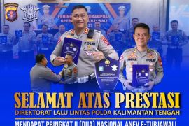 Ditlantas Polda Kalteng raih peringkat dua aplikasi E-turjawali dari Korlantas Polri