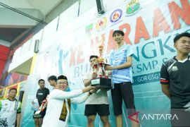 Kabupaten Bekasi dominasi kejuaraan bulu tangkis pelajar SMP-SMA se-Jabodetabek