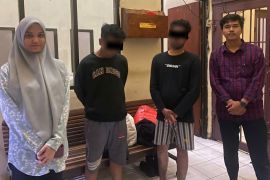 Polisi tangkap dua terduga pelaku perdagangan orang di sebuah hotel di Banda Aceh